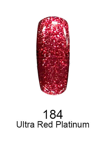Swatch of 184 Ultra Red Platinum By DND DC
