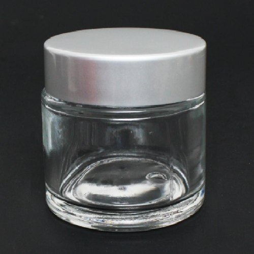Ultra Clear Glass Jar with Aluminum Cap 2.8oz