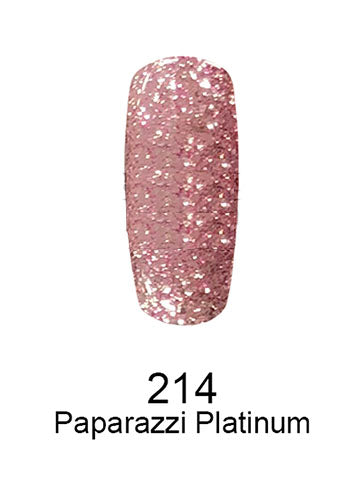 Swatch of 214 Paparazzi Platinum By DND DC