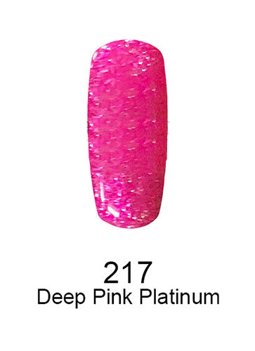 Swatch of 217 Deep Pink Platinum By DND DC