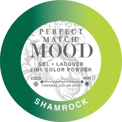 swatch of 022 Shamrock Perfect Match Mood Trio by Lechat
