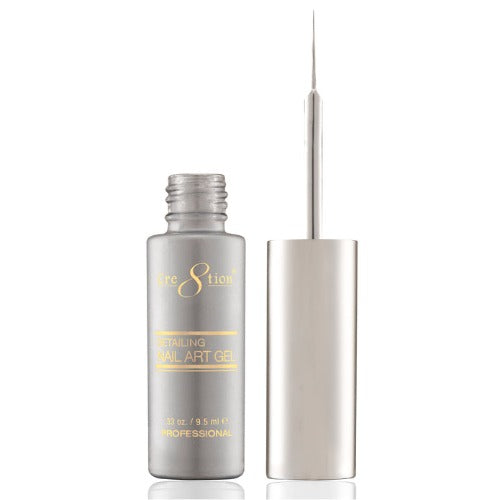 #47 Mirror Silver Striping Brush Gel by Cre8tion