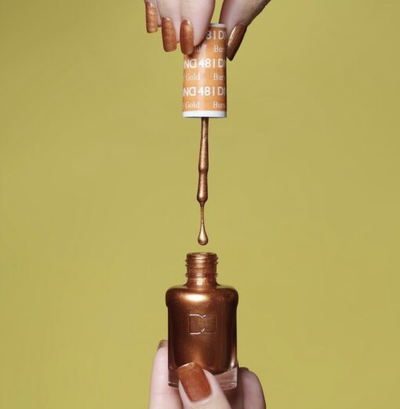 swatch of 481 Burst of Gold Trio by DND