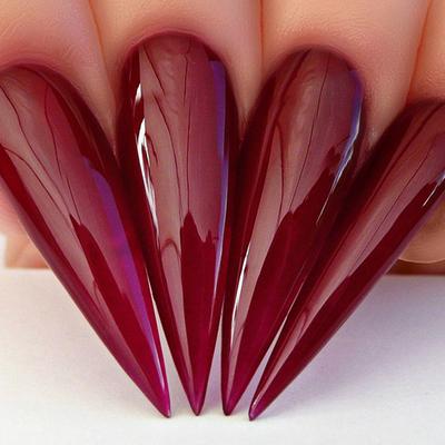 Hands wearing 485 Plum It Up Gel Polish by Kiara Sky