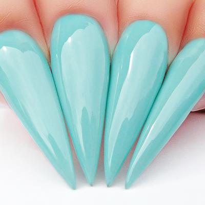 Hands wearing 493 The Real Teal Gel Polish by Kiara Sky