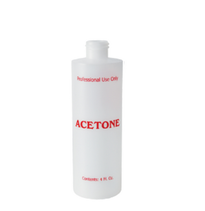Empty Plastic Bottle with Flip Cap 4oz - Acetone