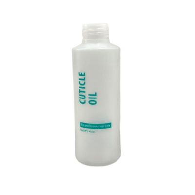 Empty Plastic Bottle with Flip Cap 4oz - Cuticle Oil