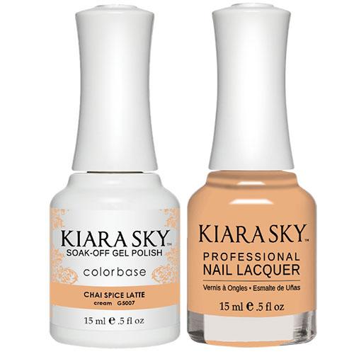 5007 Chai Spiced Latte Gel & Polish Duo All-in-One by Kiara Sky