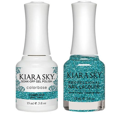 5075 Cosmic Blue Gel & Polish Duo All-in-One by Kiara Sky