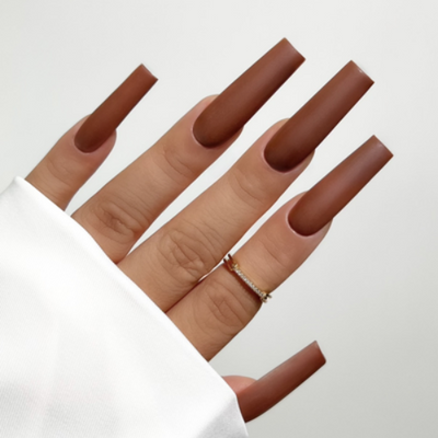 Hands wearing 5118 Cold Brew All-in-One Trio by Kiara Sky