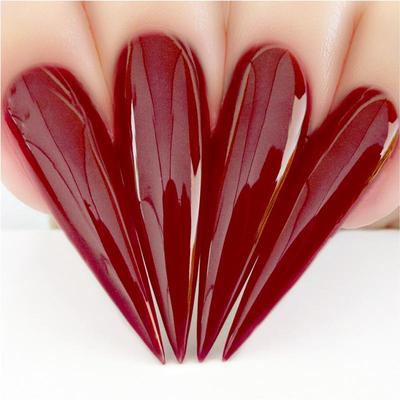 Hands wearing #570 Cheri Cheri Classic Gel & Polish Duo by Kiara Sky