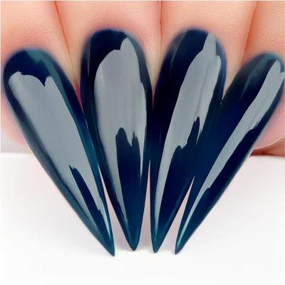 Hands wearing #572 Midnight In Paris Classic Gel & Polish Duo by Kiara Sky