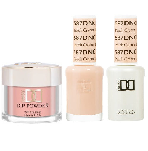 587 Peach Cream Trio by DND