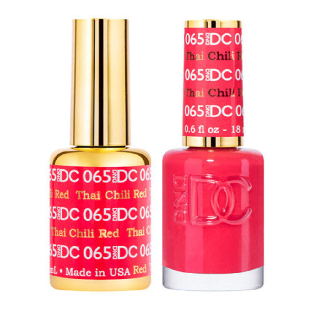 Shop DND Gel Polish 065 Thai Chili Red | Single or Duo
