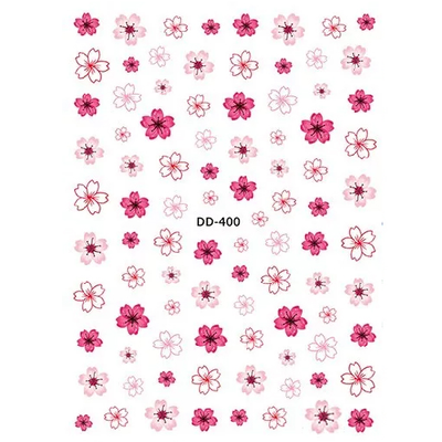 Nail Decal Sticker Flowers - DD400