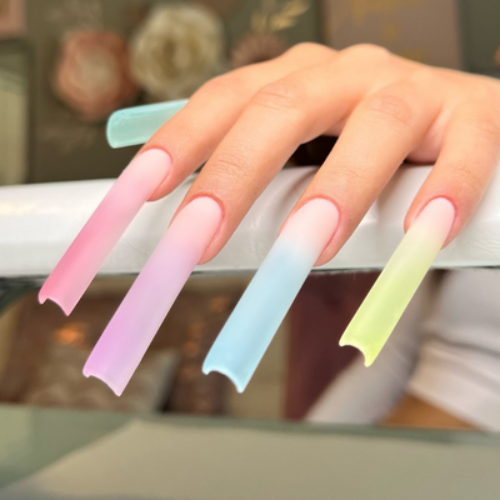 Kiara Sky C-Curve Tips XXL - Clear Square