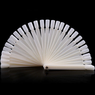 Natural 50pc Nail Art Square Color Display Swatch Ring