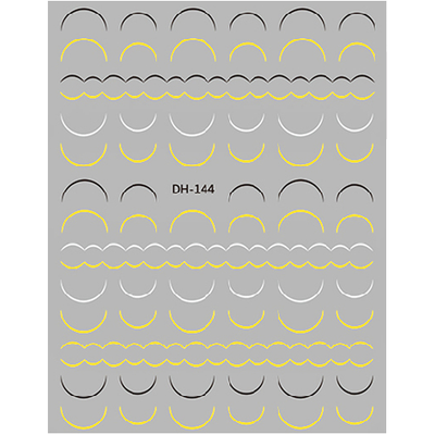 Nail Art Stickers Lines Tape - Half Moon Lines DH144