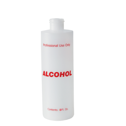 Empty Plastic Bottle with Twist Cap 8oz - Alcohol