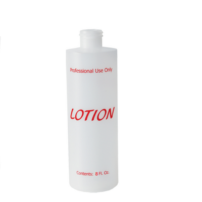 Empty Plastic Bottle with Twist Cap 8oz - Lotion