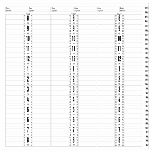 Appointment Book - 6 Column