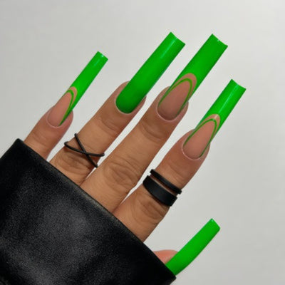 Hands wearing 205 It's Lit Gel Art by Kiara Sky