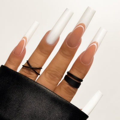 Hands wearing 211 Nova Gel Art by Kiara Sky