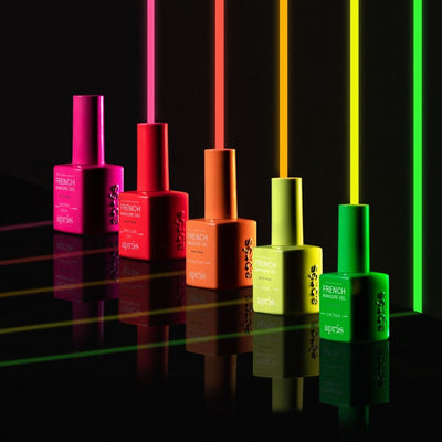 Example of Neon Ombre French Manicure Gel Set By Apres