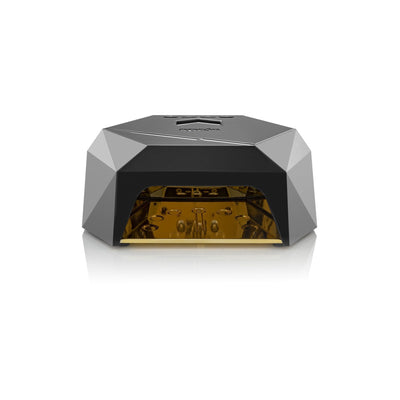 Front View of Black 2-in-1 LED Nail Lamp By Apres