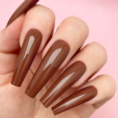 Swatch of G5022 Brownie Points Gel Polish All-in-One by Kiara Sky