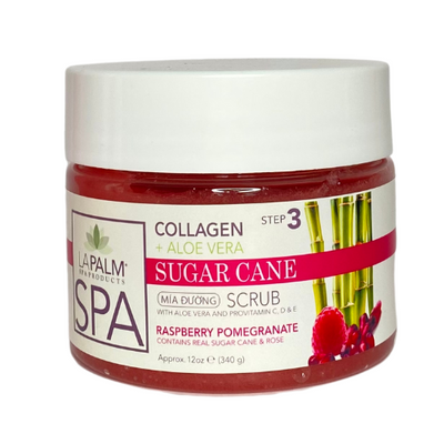 LaPalm Collagen Sugar Cane 12oz - Raspberry Pomegranate