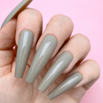 Swatch of 5019 Cray Grey Gel & Polish Duo All-in-One by Kiara Sky