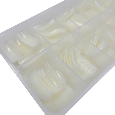 DND Pre-Made Nail Tip Box - Natural tips