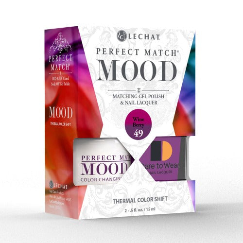 049 Wine Berry Perfect Match Mood Duo by Lechat