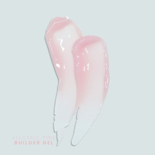 Swatch of Electric Pink V Builder Gel By Valentino Beauty