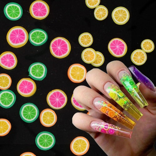 Nail Art Fruit Slices Assorted Design Bag