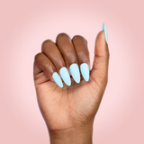hands wearing 636 Wavy Baby Dip Powder by Kiara Sky