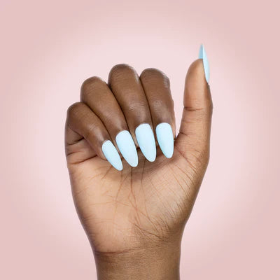 Hands wearing 636 Wavy Baby Classic Gel & Polish Duo by Kiara Sky