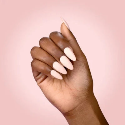 Hands wearing #633 Staycation Classic Gel & Polish Duo by Kiara Sky