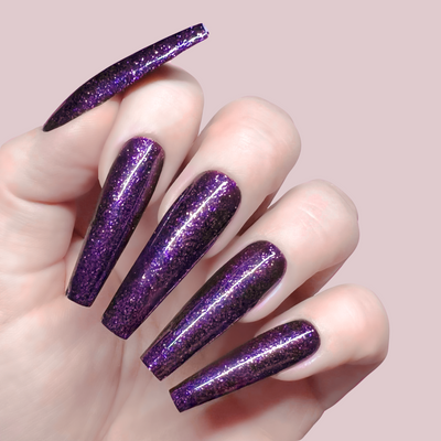 Hands wearing GFX204 Night Sky Platinum FX Gel by Kiara Sky