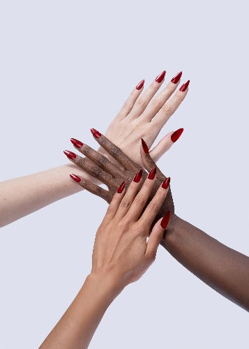 Swatch of 123 Siren Gel Polish By Valentino Beauty