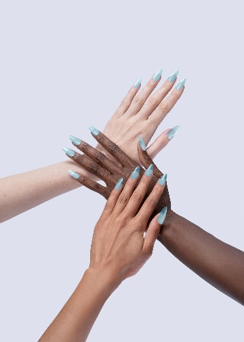 Swatch of 157 Angel Tears Gel Polish By Valentino Beauty