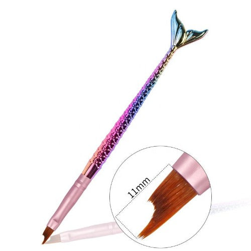 5Pcs Mermaid Chrome Nail Art Brushes