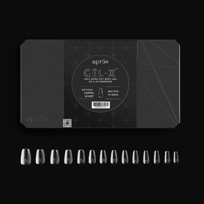 Sample of Natural Short Coffin 2.0 Tips By Apres