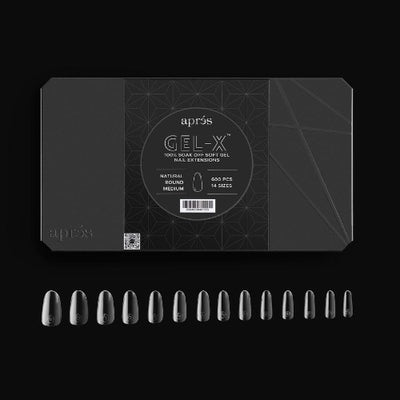 Apres Gel-X Tips 2.0 (600pc) - Natural Medium Round