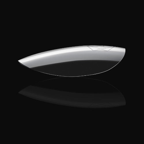 Side View of Sample of Natural Short Round 2.0 Tips By Apres