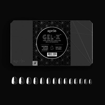 Sample of Natural Extra Short Round 2.0 Tips (600pc) By Apres