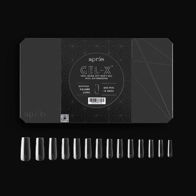 Sample of Natural Long Square 2.0 Tips By Apres