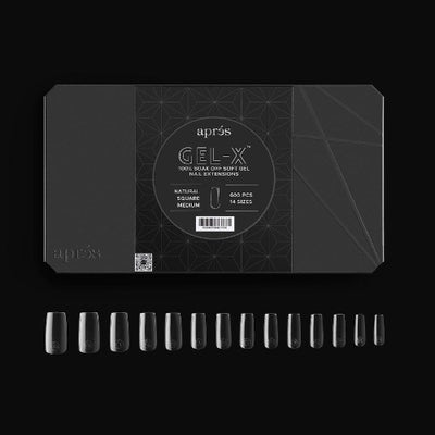 Sample of Natural Medium Square 2.0 Tips By Apres