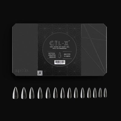 Sample of Natural Medium Stiletto 2.0 Tips By Apres